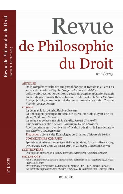 Revue de Philosophie du Droit...