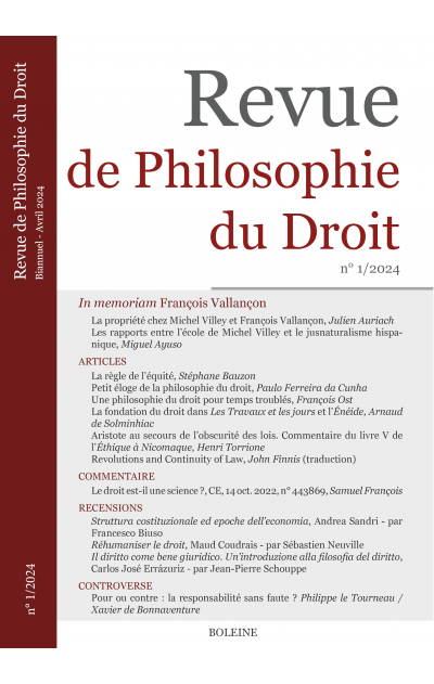 Revue de Philosophie du Droit...